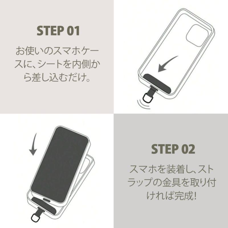 ハンドストラップ パラコードスマホショルダー 携帯ストラップ ラベンダー