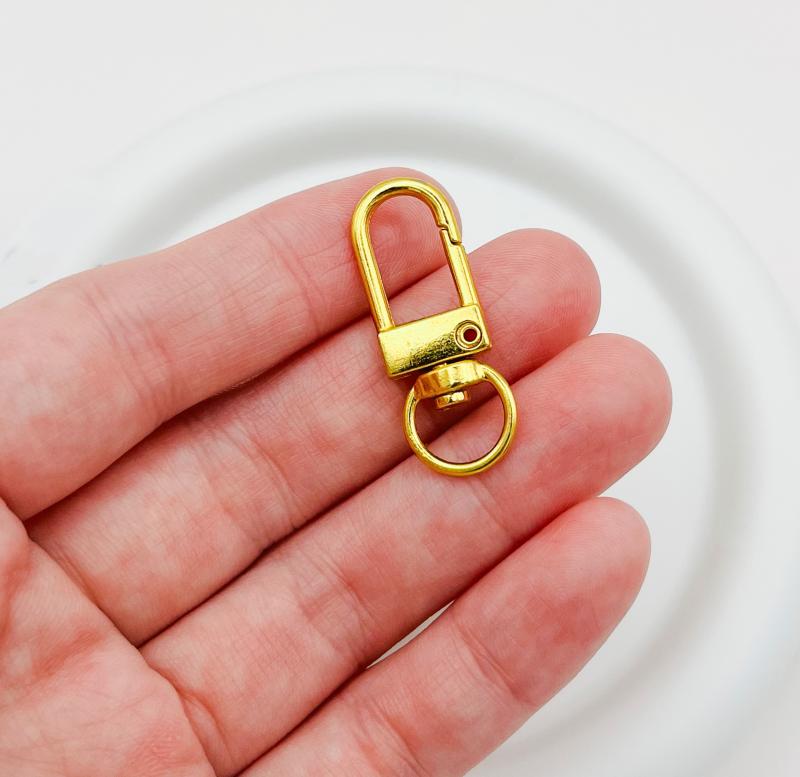 ナスカン ゴールド カラー 回転式 33mm【20個】